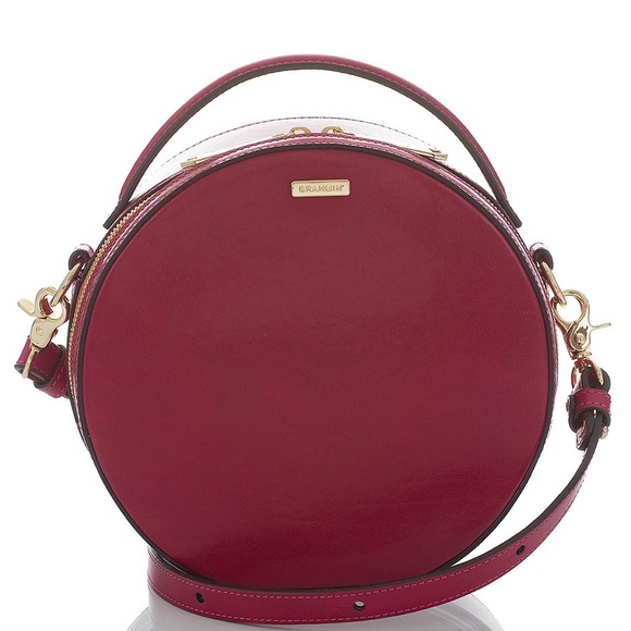 Brahmin Handbags - Brahmin Lane Topsail Leather Crossbody Fuschia NWT